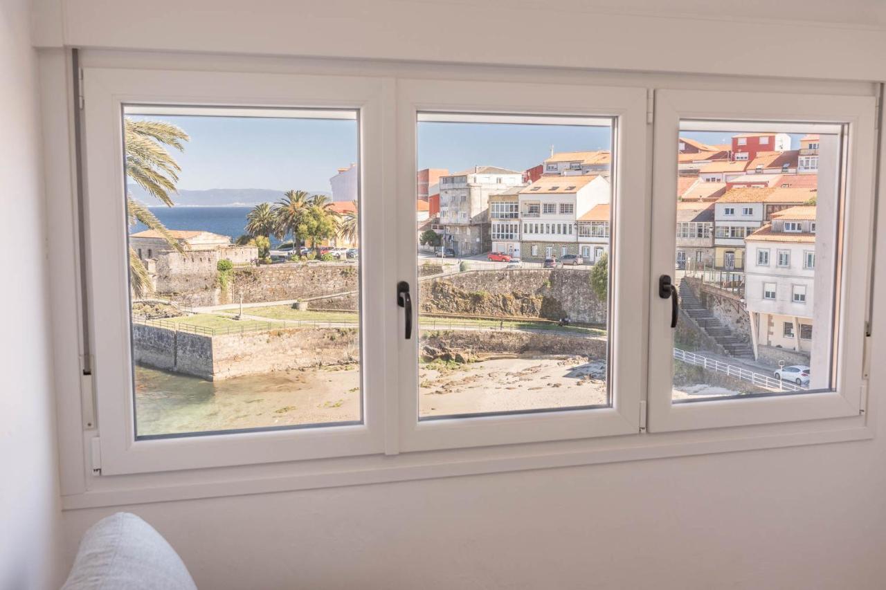 Apartamento Finisterre Con Vistas Al Mar Y Playa Exteriör bild