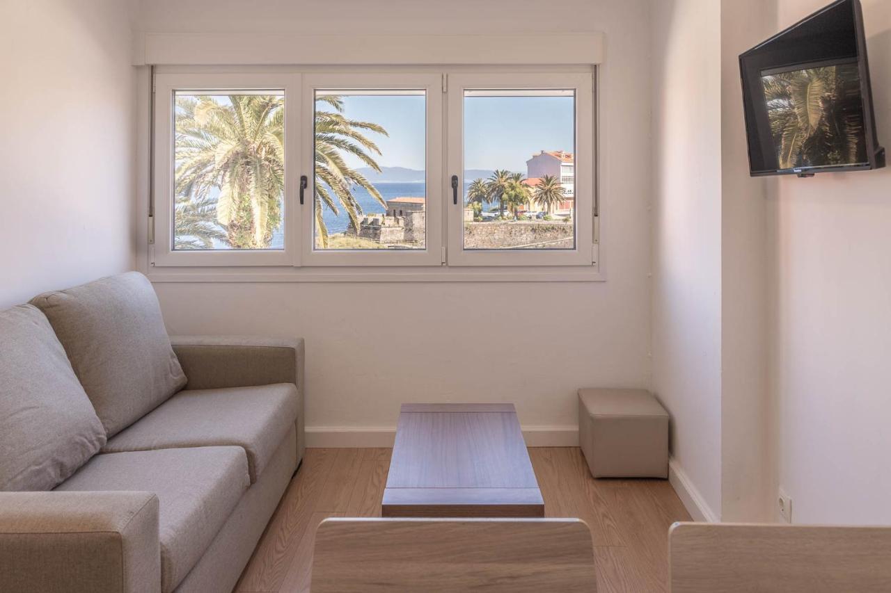 Apartamento Finisterre Con Vistas Al Mar Y Playa Exteriör bild